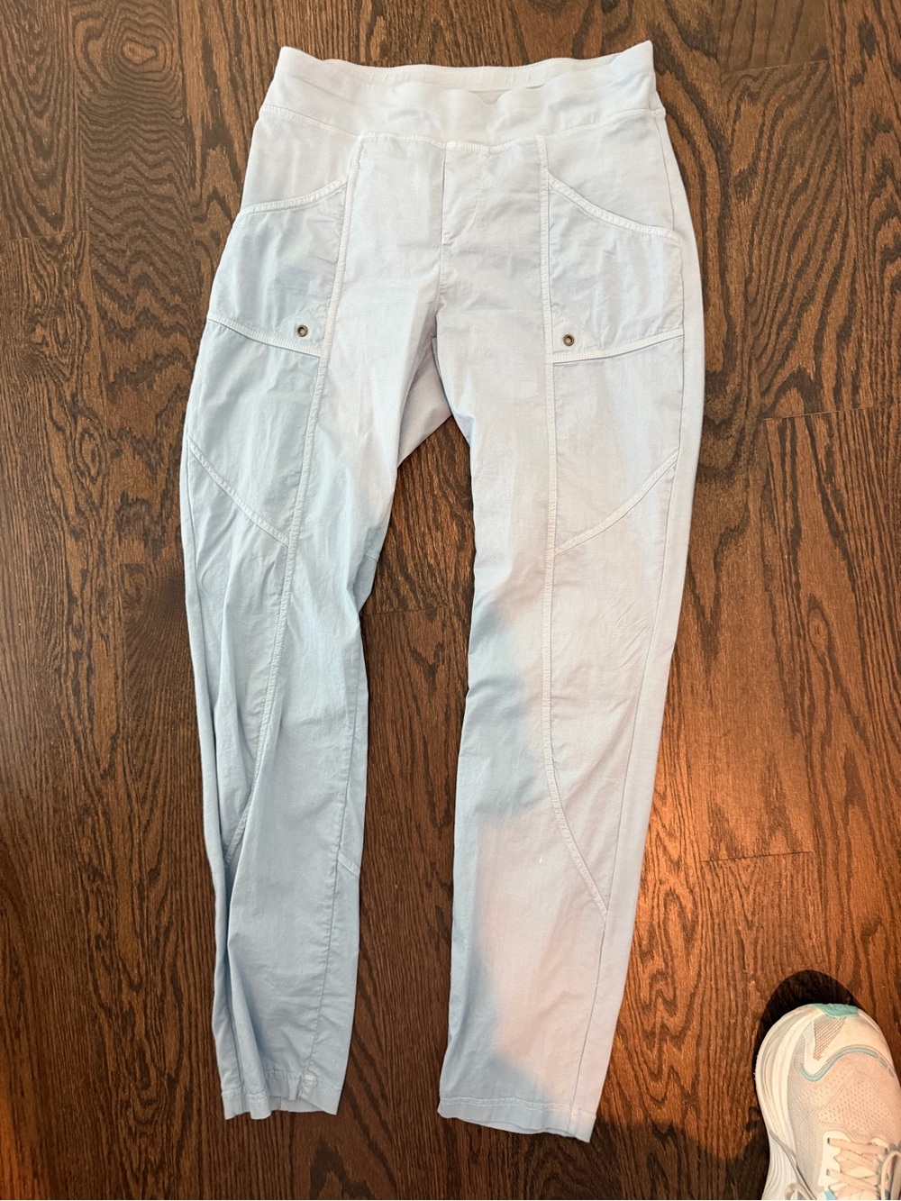 XCVI Light Blue Casual Stretch Cargo Pants